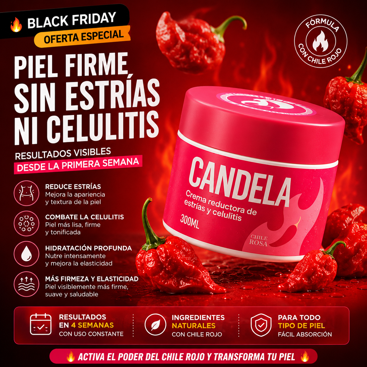 CANDELA 300 Gr CREMA REDUCTORA